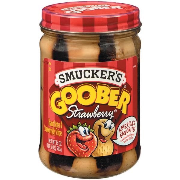 Smucker Goober Peanut Butter & Strawberry Jelly Stripes - 510g