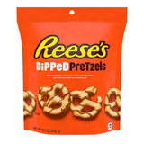 Load image into Gallery viewer, Reeses Milk Chocolate Peanut Butter Dipped Pretzels Candy Bag - 240g