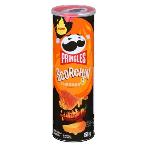 Cheddar Scorching Pringles Chips - 156g
