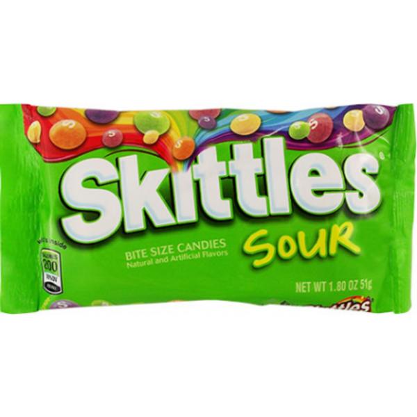 Skittles Sour Candy Bag - 51g