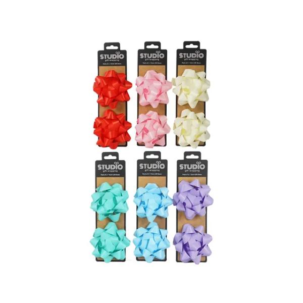 10CM GIFT BOW 2PK