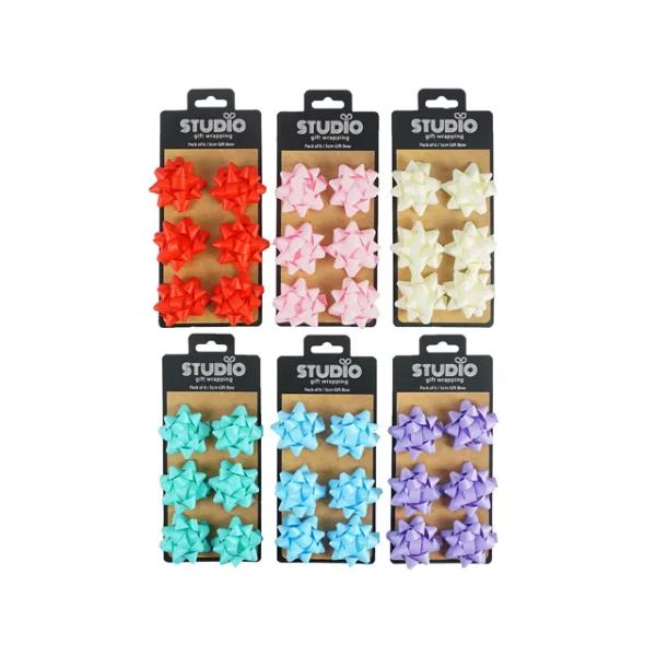 6 Pack Gift Bow - 5cm