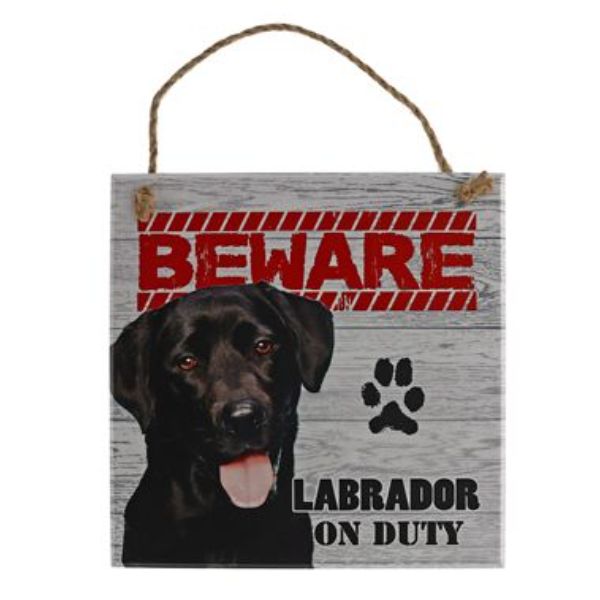 Beware Labrador Pet Sign
