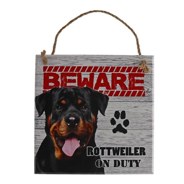 Beware Rottweiler Pet Sign