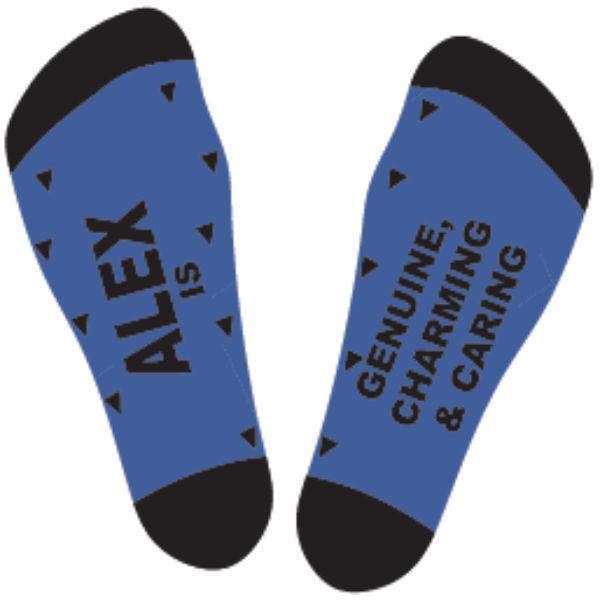 Black & Blue Alex Bamboo Socks