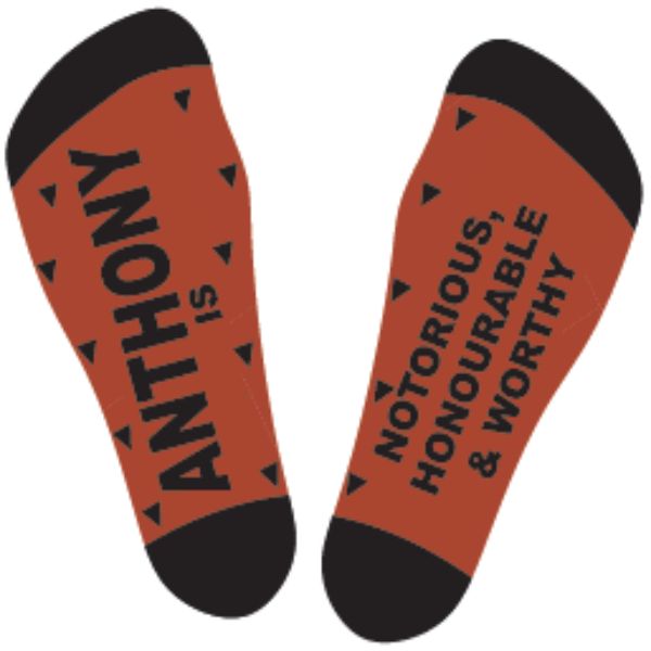 Black & Red Anthony Bamboo Socks