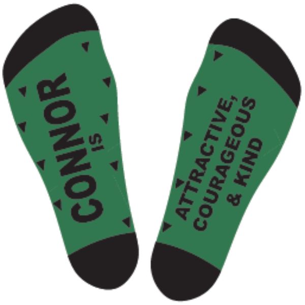 Black & Green Connor Bamboo Socks