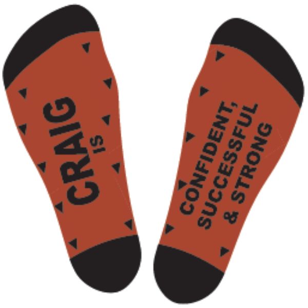 Black & Red Craig Bamboo Socks