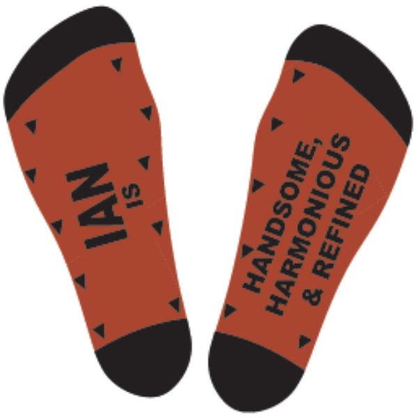 Black & Red Ian Bamboo Socks