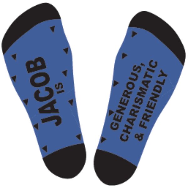 Black & Blue Jacob Bamboo Socks