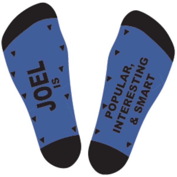 Black & Blue Joel Bamboo Socks