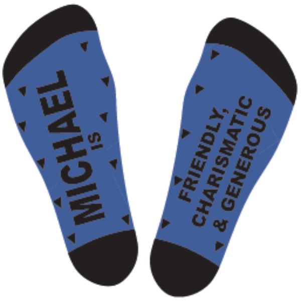 Black & Blue Michael Bamboo Socks