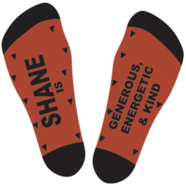 Black & Red Shake Bamboo Socks