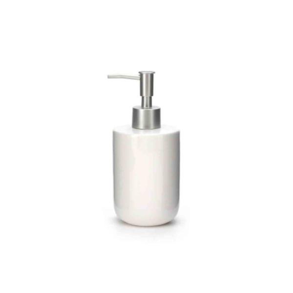 Ceramic Soap Dispenser - 7.5cm x 7.5cm x 17.5cm