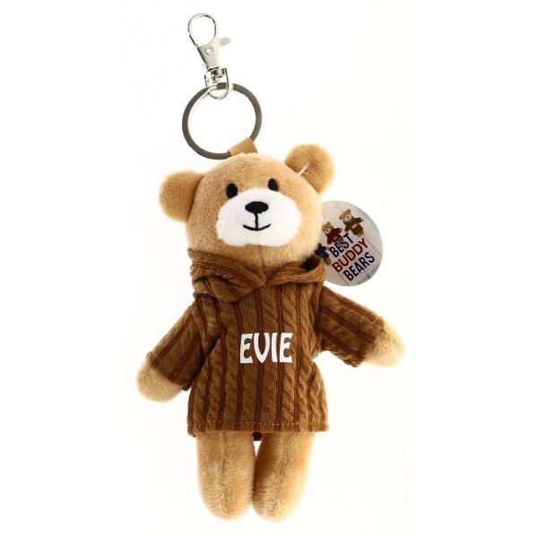 Brown Evie Bear Keyring