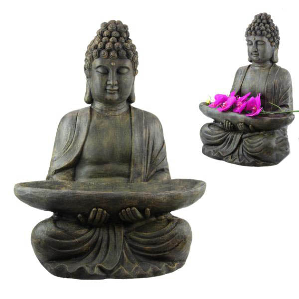 Sitting Rulai Buddha With Tray - 55cm