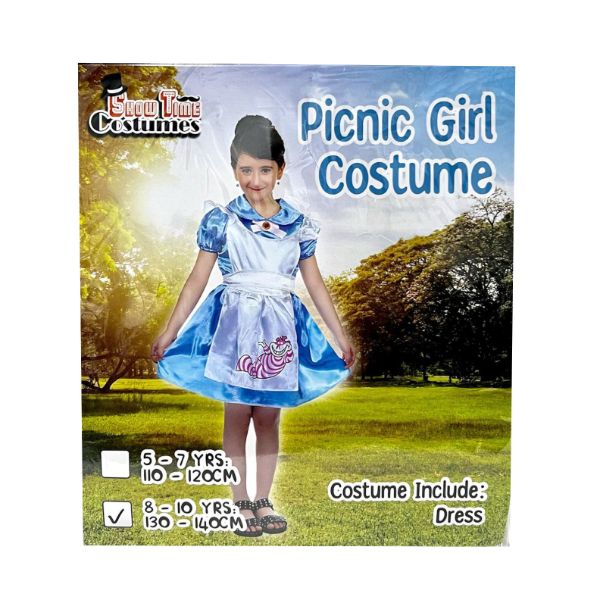 Picnic Girl Kids Costume - 8 - 10 Years