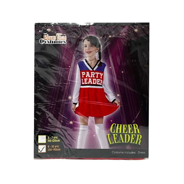 Harley Cheer Leader Girls Kids Costume - 8 - 10 Years