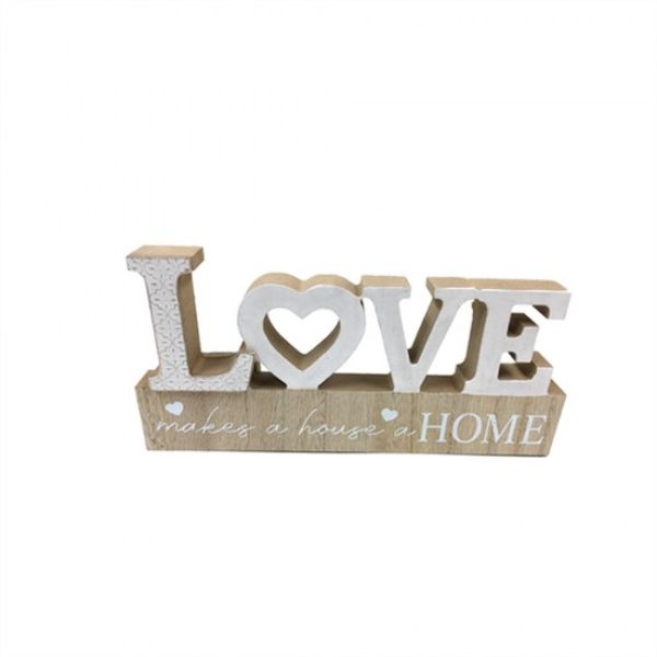 Wooden Love Letter Block - 20cm