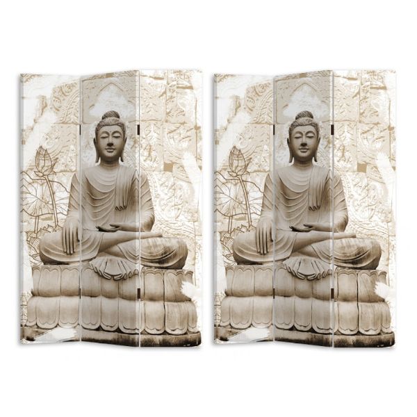 Buddha Canvas Screen - 180cm