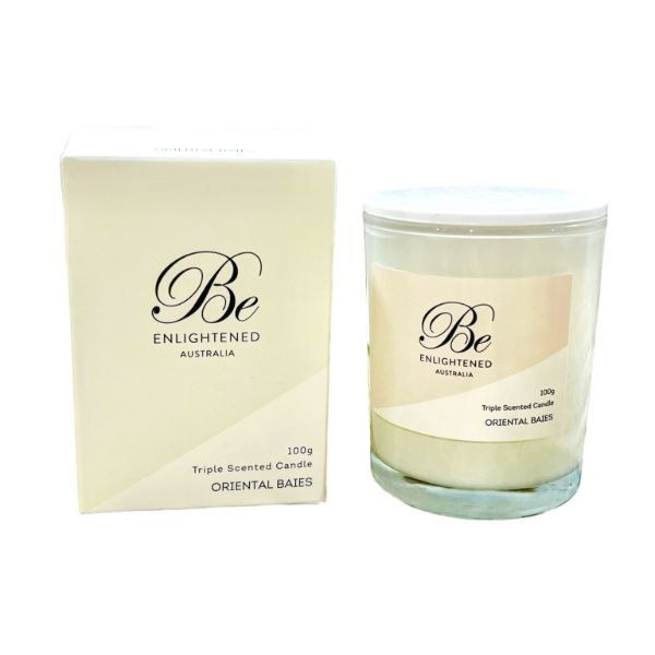 Be Enlightened Oriental Baies Triple Scented Candle - 100g