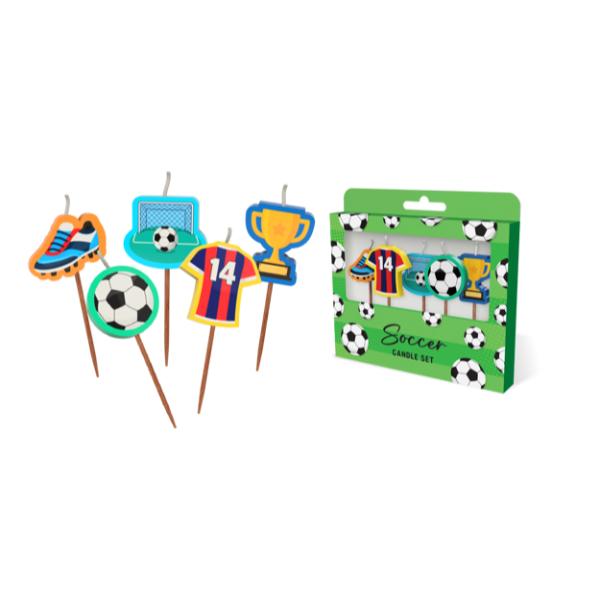 Soccer Novelty Candle Pack