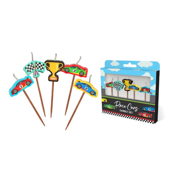 Race Car Novelty Candle Pack