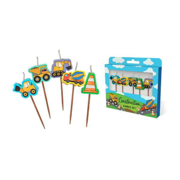 Construction Novelty Candle Pack