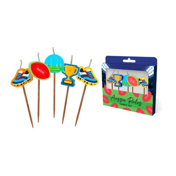 Aussie Rules Novelty Candle pack