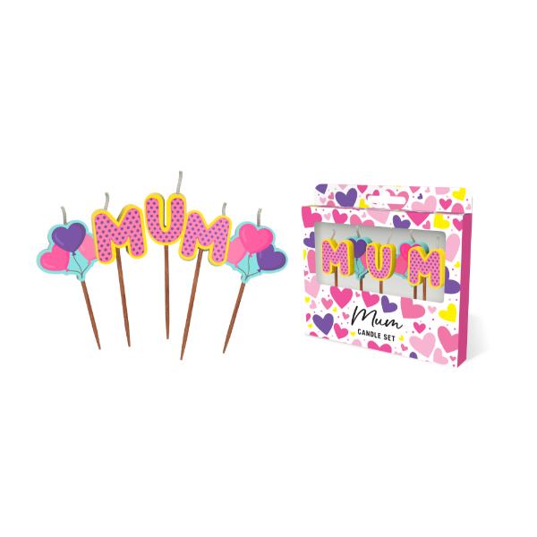 Mum Novelty Candle Pack