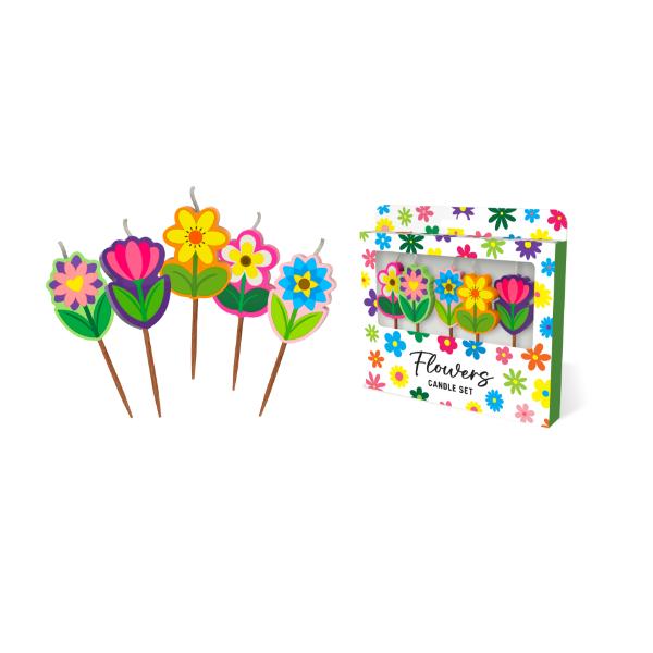 Flowers Novelty Candle Pack