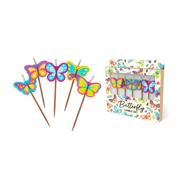 Butterflies Novelty Candle Pack
