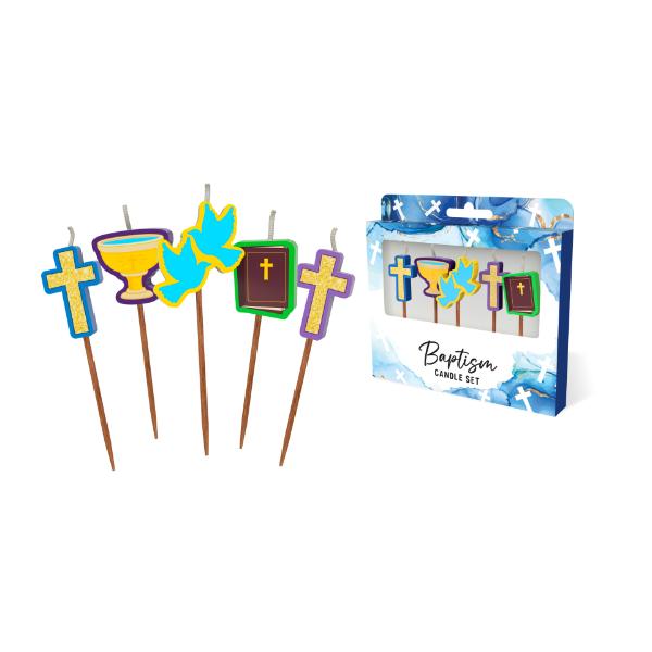 Baptism Novelty Candle Pack