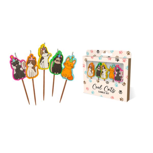 Cool Cats Novelty Candle Pack