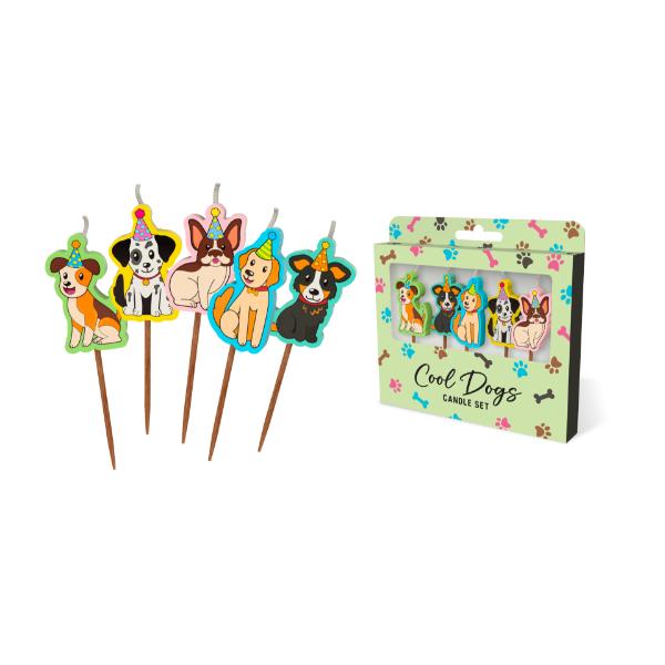 Cool Dogs Novelty Candle Pack