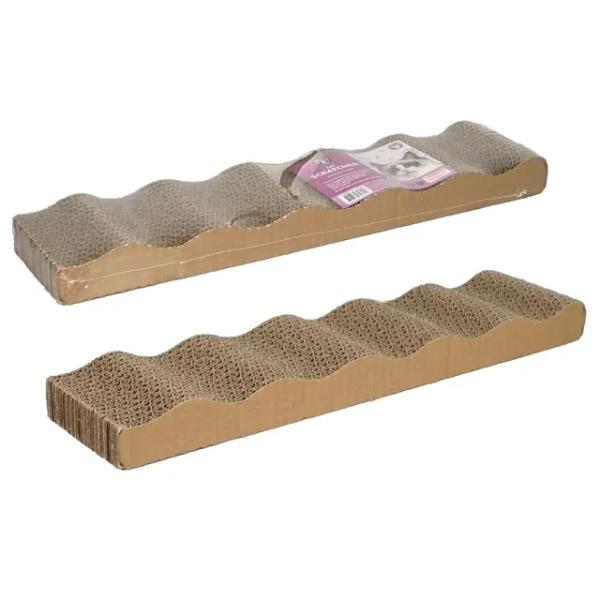 Cardboard Reversible Cat Scratcher - 47.5cm x 10.5cm x 4cm