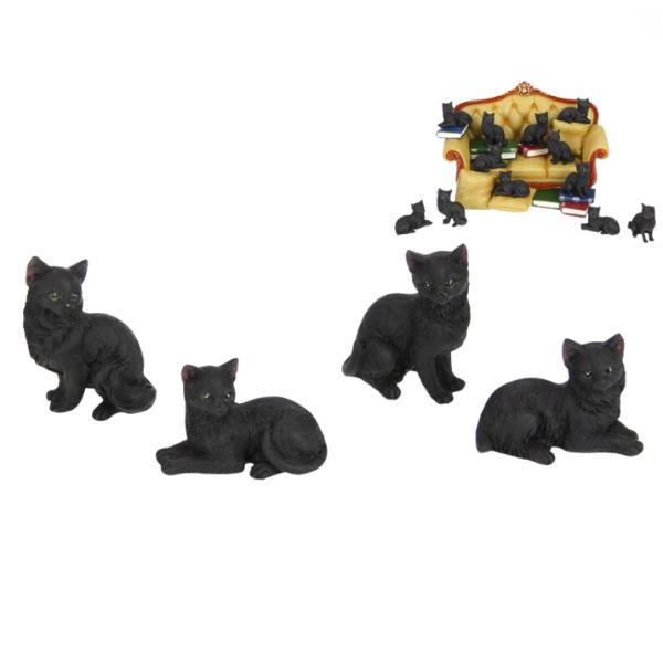 Black Cat On Lounge - 5cm