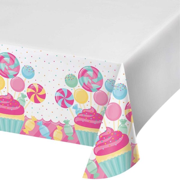 Plastic Candy Bouquet Tablecover - 121.92cm x 223.52cm