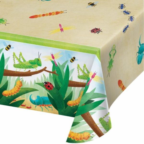 Bugs & Reptiles All Over Print Paper Tablecover - 137cm x 259cm