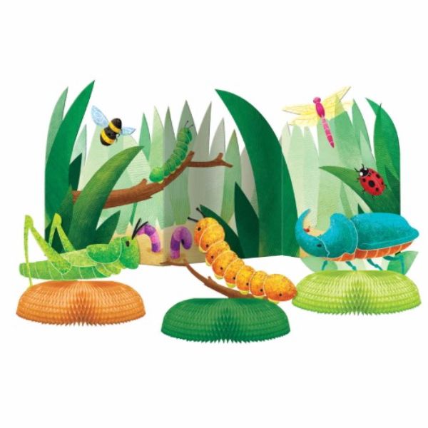 4 Pack Bugs & Reptiles 3D Centrepiece Kit