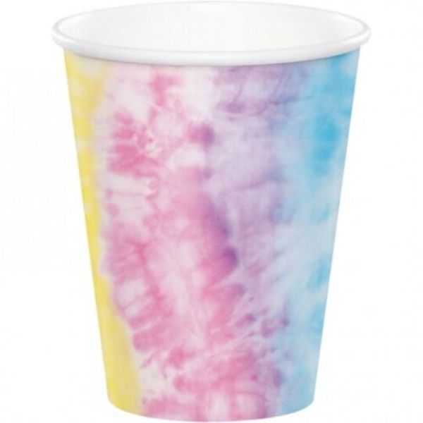 8 Pack Tie Dye Party Cup - 266ml