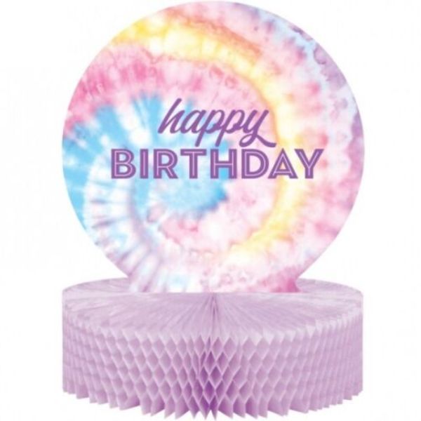 Tie Dye Happy Birthday Centerpiece