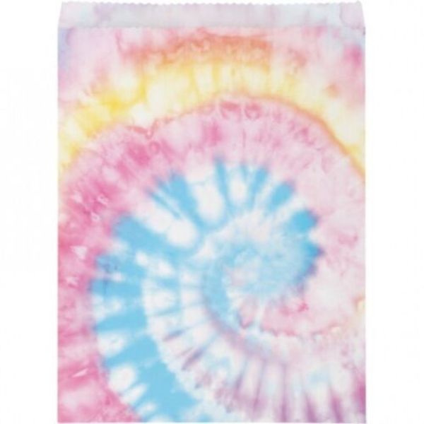 8 Pack Tie Dye Party Treat Bags