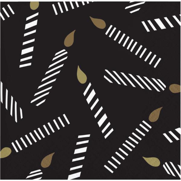 16 Pack Golden Wishes Beverage Napkin