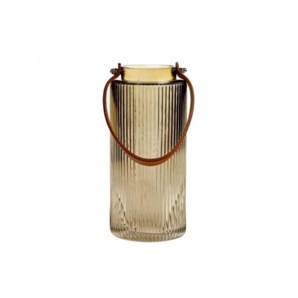 Amber Glass Lantern - 2L