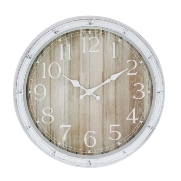 Natural Timber Look Clock - 40cm x 40cm