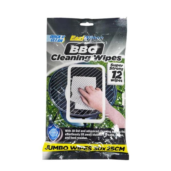 12 Pack BBQ 3D Dot Wipes