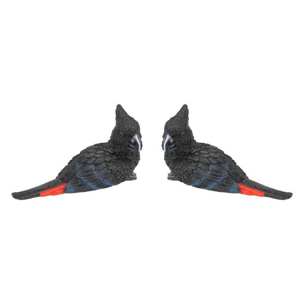 Black Cockatoo Bird Paperweight - 14cm