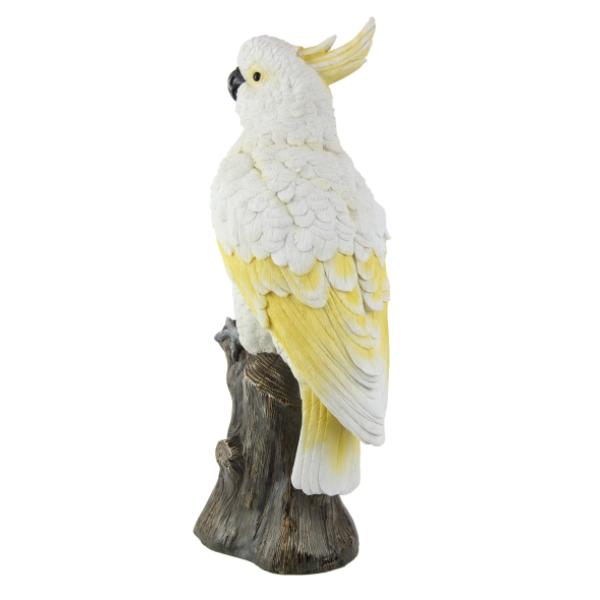 White Cockatoo On Tree Stump - 45cm