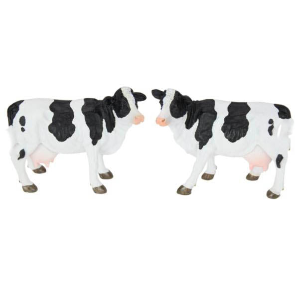 Black & White Standing Cow - 14cm